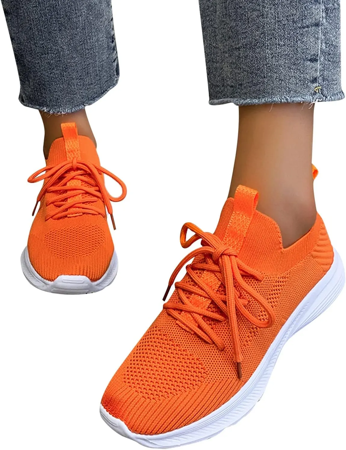 Womens Fashion Walking Running Shoes Lightweight Breathable Mesh Tennis Shoes Non Slip Athletic Workout Gym Sneakers Shoes