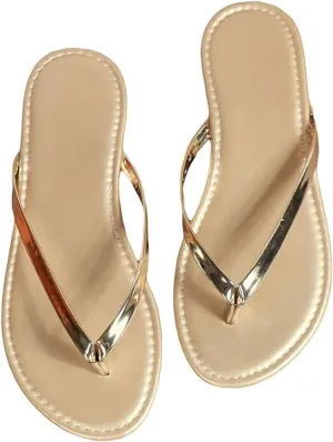 Women's Flat Flip Flop Sandal Comfortable Thong Slip on Slippers Summer Beach Fashion Non Slip Sandals