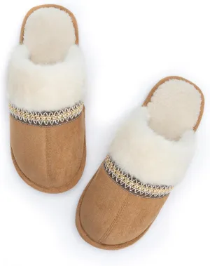 Women's Fuzzy Memory Foam Slippers Warm Gifts Trendy House Slippers Anti-Skid Rubber House Shoes for Women Mom Girlfriend Indoor Outdoor