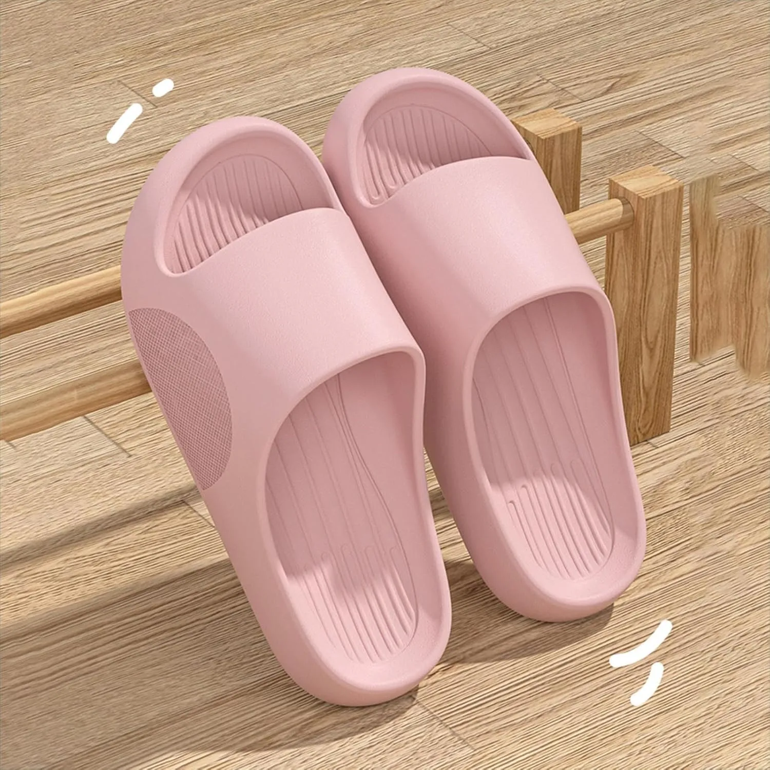 Women's Pillow Slippers Bathroom House and Pool Sandals Beach Non Slip Sandals Women's Non Slip Slippers