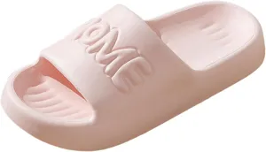 Women's Pillow Slippers Indoor Slides Bathroom Sandals Quick Drying Shower Slippers Shower Shoes for Women
