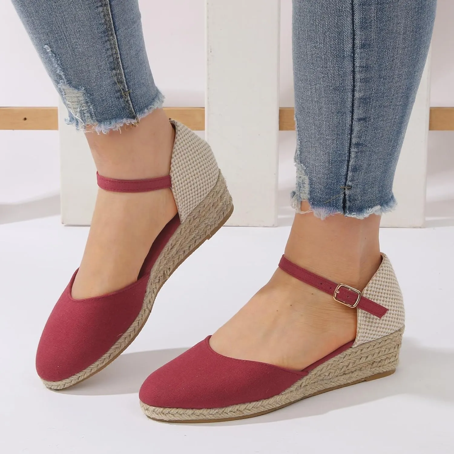 Women's Platform Wedge Sandals Summer Casual Flatform Platform Wedge Slides for Women Slide Sandals Women