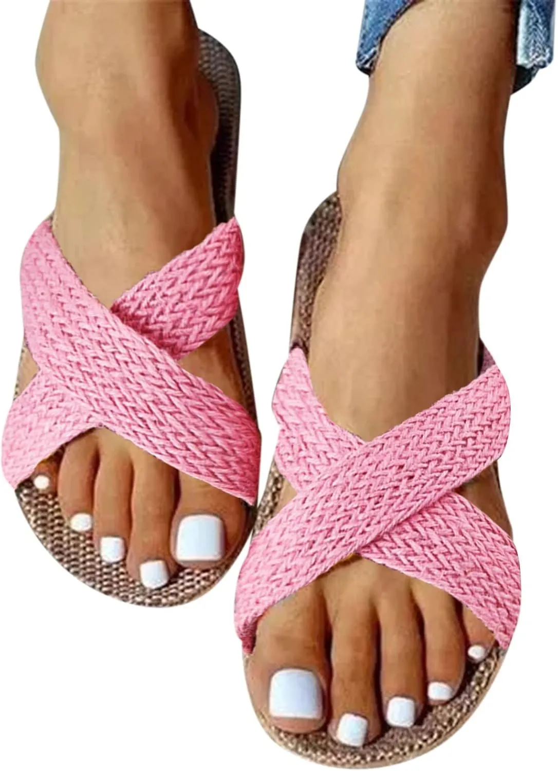 Womens Sandals Comfortable Dressy Women's Brown Sandals Mens Flip Flops Dressy Flat Sandal Casual Everyday Wear Women's Comfortable Arch Support Dressy Flat