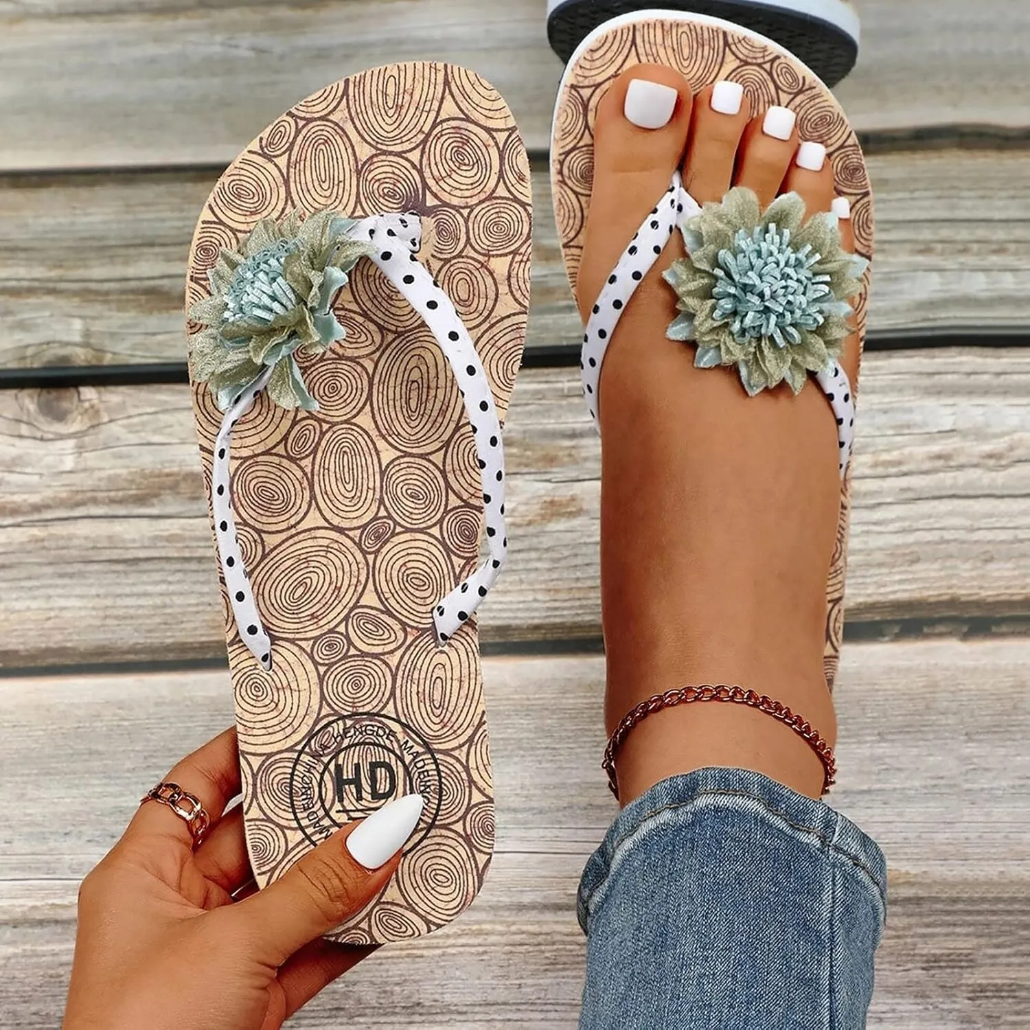 Womens Sandals Comfortable Strappy Walking Sandals for Women Flip Flops for Women Shower Ladies Flat Sandal Summer Slip on Flat Women's Elastic Strap Flat Sandal