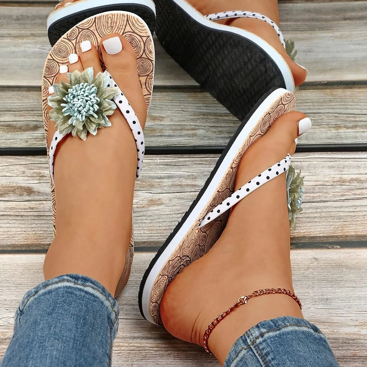 Womens Sandals Comfortable Strappy Walking Sandals for Women Flip Flops for Women Shower Ladies Flat Sandal Summer Slip on Flat Women's Elastic Strap Flat Sandal