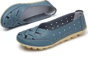 Women's Shoes Lady Sandals Leather Ankle Casual Slipper Soft Shoes Flip Flops That Fold Women's Sandal