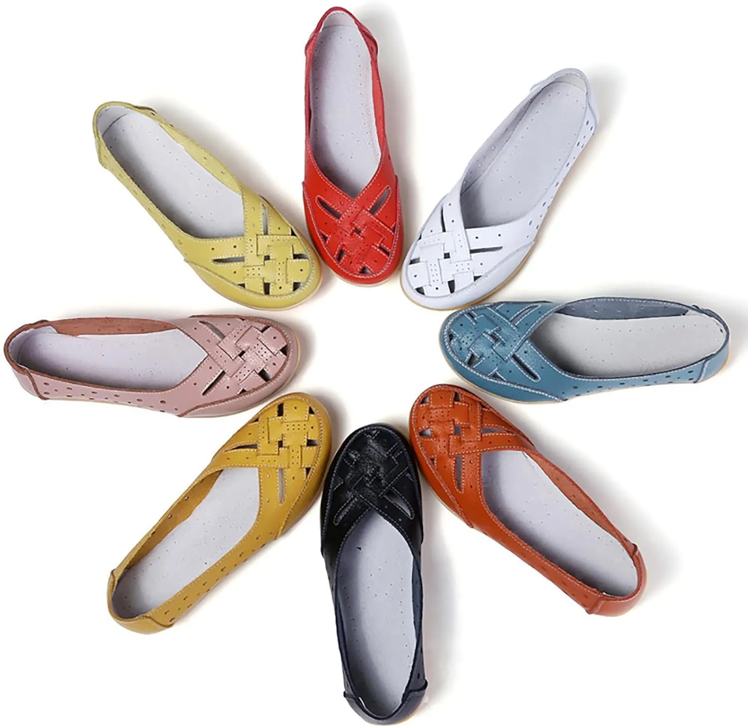 Women's Shoes Lady Sandals Leather Ankle Casual Slipper Soft Shoes Flip Flops That Fold Women's Sandal