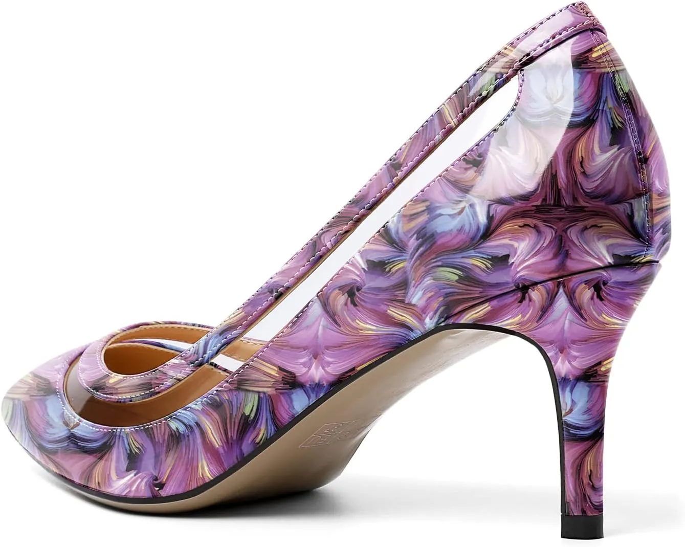 YODEKS Women's Low Heels Pumps Pointy Toe Kitten Heel Daily Pumps Office Work Shoes for Bridal Evening Prom
