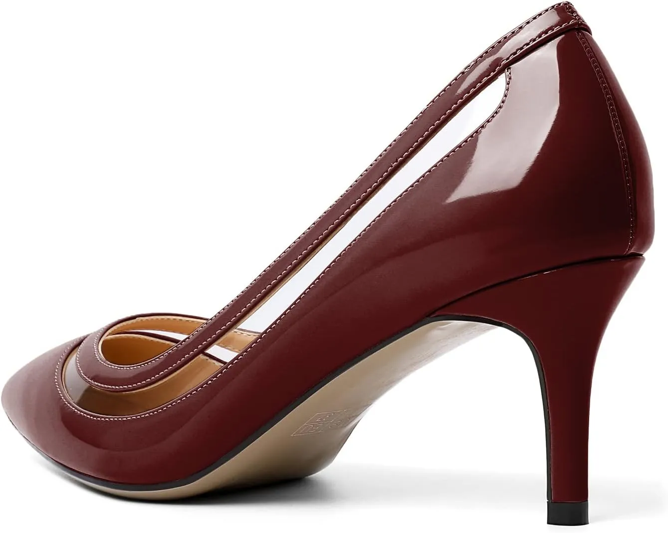 YODEKS Women's Low Heels Pumps Pointy Toe Kitten Heel Daily Pumps Office Work Shoes for Bridal Evening Prom