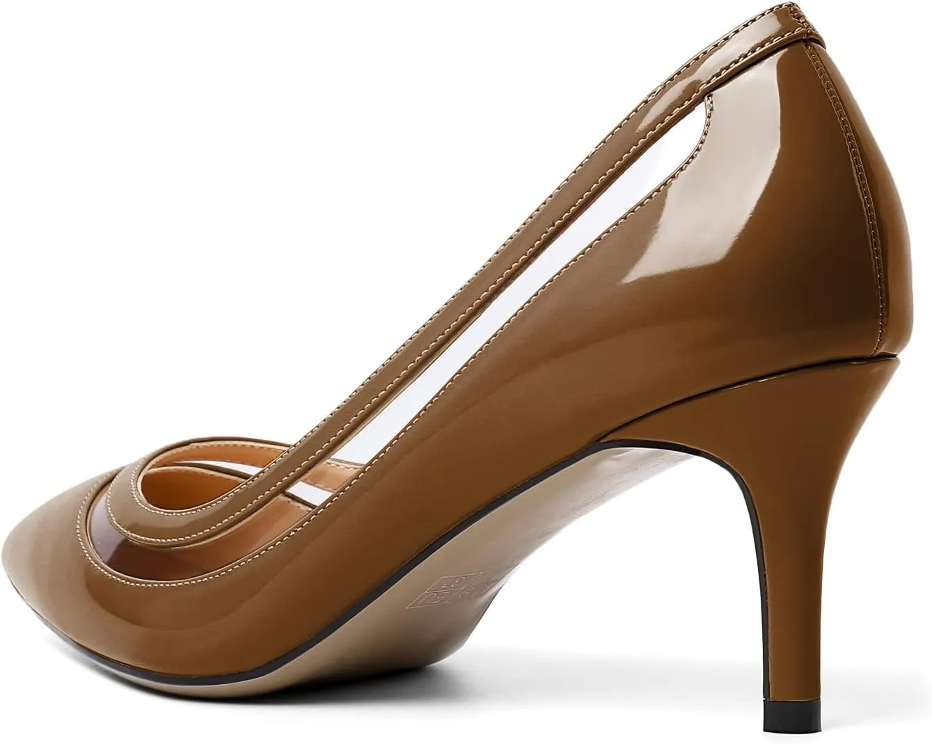 YODEKS Women's Low Heels Pumps Pointy Toe Kitten Heel Daily Pumps Office Work Shoes for Bridal Evening Prom